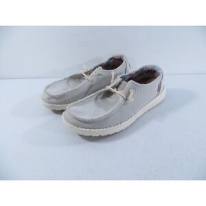 Hey Dude Wendy Eco Sox Cloud Gray Women's Slip On Loafer Shoes Size 7